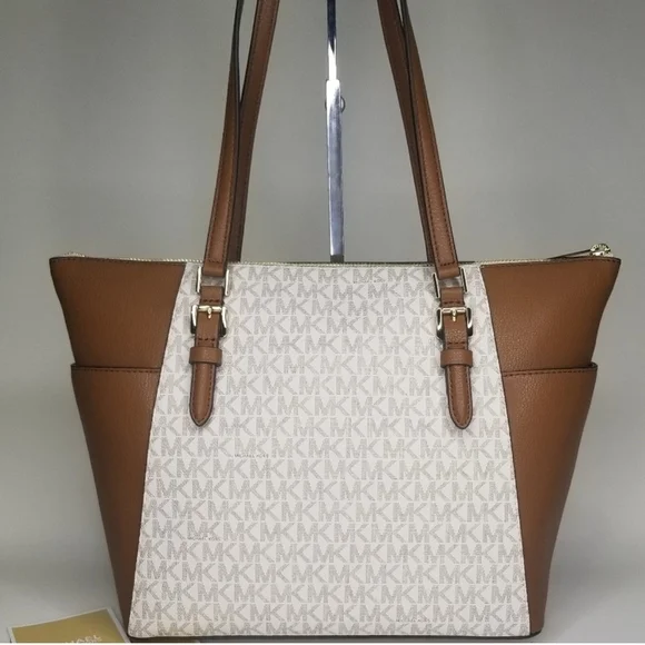 Michael Kors 3 SET Purse Tote Handbag Shoulder Bag Wallet Designer Matching - Picture 5 of 14